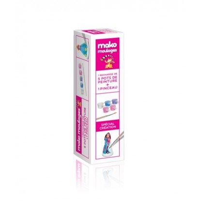 Kit recharge peinture girly pour moulage - Mako Créations
