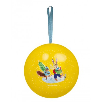 Boule jaune en métal 7 cm - La Grande Famille - Moulin Roty