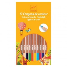 12 crayons de couleur - Djeco