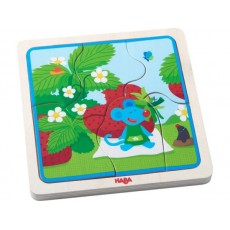 Puzzle en bois La souris aux fraises - Haba