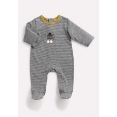 THALES Pyjama gris rayé Les Petits Habits Il était une fois printemps - été 2018 - Moulin Roty