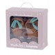 Chaussons cuir ours brun Les Jolis trop beaux - Moulin Roty