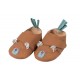 Chaussons cuir ours brun Les Jolis trop beaux - Moulin Roty