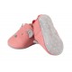 Chaussons cuir souris rose Les Jolis trop beaux - Moulin Roty