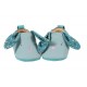 Chaussons cuir lapin bleu Les Jolis trop beaux - Moulin Roty