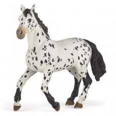 Figurine Cheval Appolosa Noir - Papo