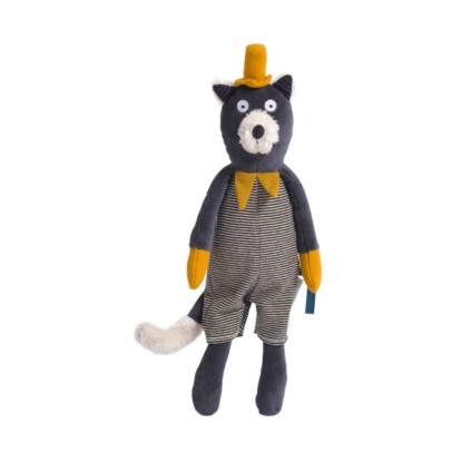 Peluche chat gris Alphonse Les Moustaches - Moulin Roty