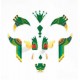 Stickers visage - Dragon - Djeco