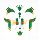 Stickers visage - Dragon - Djeco