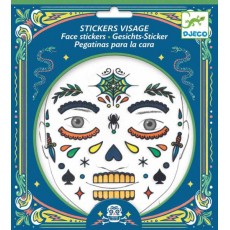 Stickers visage - Tête de mort - Djeco