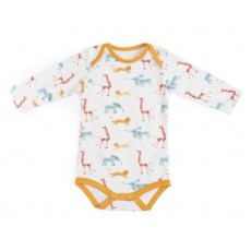 Bergamote Body jersey crème imprimé allover Sous mon baobab - Moulin Roty