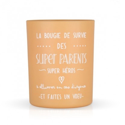 Bougie parfumée "La bougie des super parents" Créa Bisontine