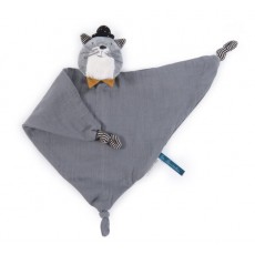 Doudou lange chat gris Fernand Les Moustaches - Moulin Roty