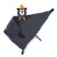 Doudou lange chat gris foncé Alphonse Les Moustaches - Moulin Roty