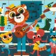 Puzzle Bois - Puzzlo Music - Djeco