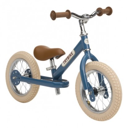 Trybike acier Vintage, Draisienne Bleu 2 roues - Trybike