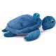 Peluche tortue maman bébé bleue - Les Ptipotos by Les Déglingos