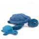 Peluche tortue maman bébé bleue - Les Ptipotos by Les Déglingos