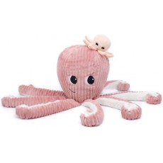 Peluche pieuvre maman et son bébé rose - Les Ptipotos by Les Déglingos