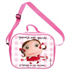 Sac Lunch Bag Isotherme Vie en rose - Quand je serai grand(e) par Isabelle Kessedjan
