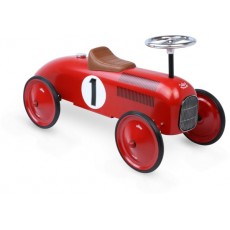 Porteur voiture métal vintage rouge - Vilac