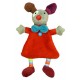 Doudou plat Gustave le clown - Ebulobo