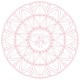 Bloc de coloriage Graffy Pop Mandala Fille - Avenue Mandarine