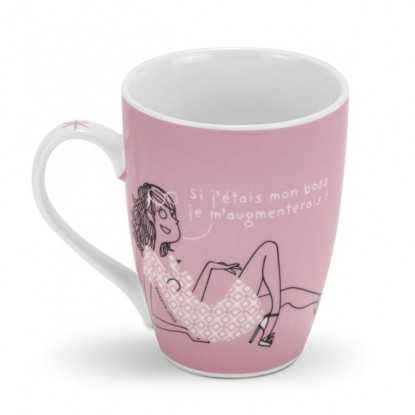 Mug porcelaine rose - Bénédicte Voile