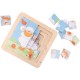 Puzzle en bois 4 en 1 Tonte du Mouton - Sevi