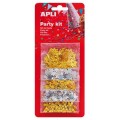 5 sachets de confettis étoiles or / argent - APLI Kids