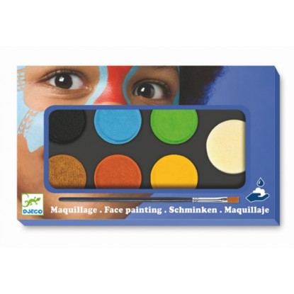 Maquillage - Palette et accessoires 6 couleurs nature - Djeco