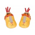 Chaussons cuir lion Les Papoum - Moulin Roty