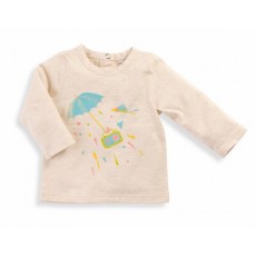 Naomie Tee-shirt crème Les Petits Habits Tartempois hiver - Moulin Roty