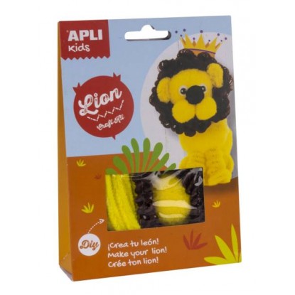 Kit créatif chenille lion - Apli Kids