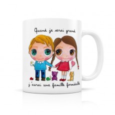 Mug céramique Famille - Quand je serai grand(e) par Isabelle Kessedjian